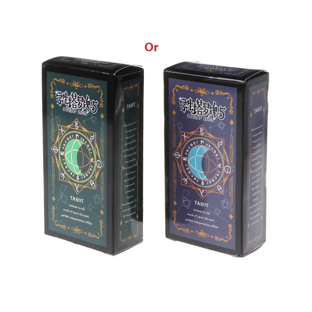 

Student Tarot Cards With Colorful Box Mysterious Divination Astrology Board Game