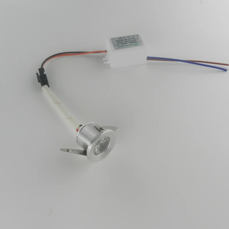 1 шт./лот 3 Вт Мини светодиодный светильник для шкафа AC85-265V Светодиодный точечный