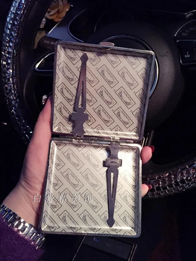 Can Hold 20 Cigarettes Pure Handmade Diamond Bling High Quality Lady Cigarette Cases Gift | Дом и сад