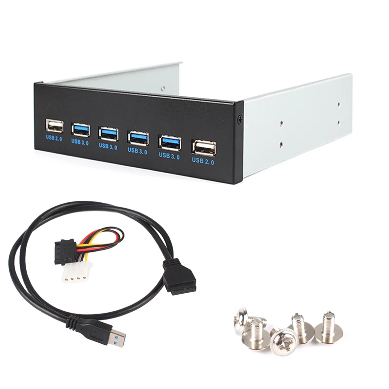 4 порта USB 3 0 + 2 концентратор расширения 5 25 ''флоппи-Бей передняя панель #233505 |