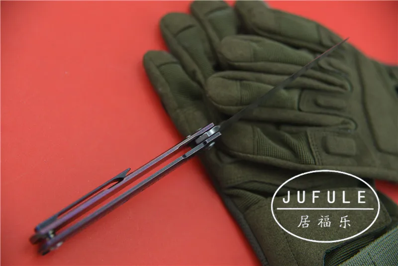 Jufule YIDU ZDP189 titanium порошка сплава стали складной нож с аварийный Нож портативные
