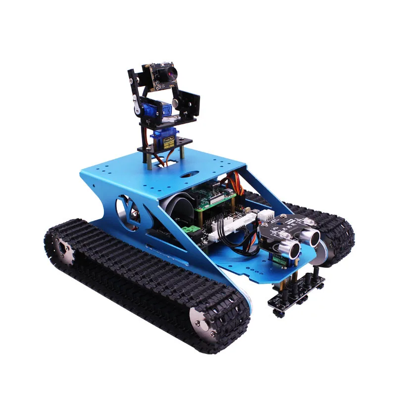 Yahboom умный автомобиль G1 Танк робот комплект RC с wifi камерой для Raspberry Pi 4B/3B