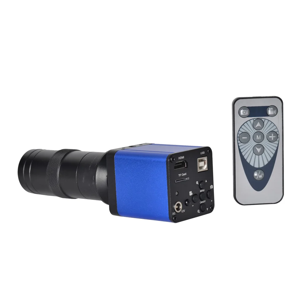 

Цифровой видеомикроскоп 16 МП HDMI usb HD промышленная камера цифровой зум 60 Гц для ремонта телефона + объектив с креплением 100X