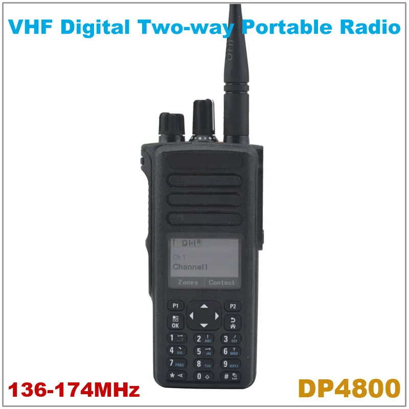 Оригинальная Портативная радиостанция DP4800 VHF 136 174 МГц цифровая портативная рация