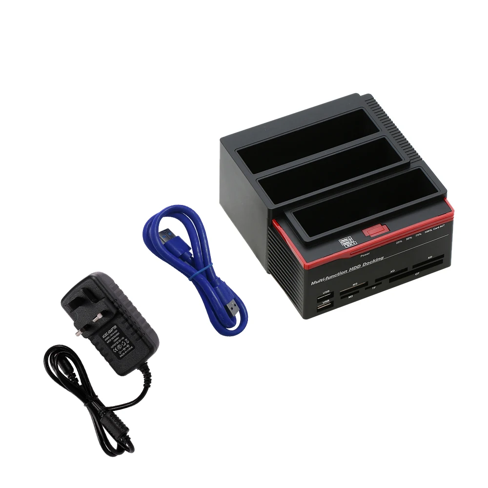 2," /3,5" USB 3,0-2 порта SATA 1 порт IDE Внешний HDD жесткий диск Док-станция кардридер USB3.0 концентратор с OTB/OTC