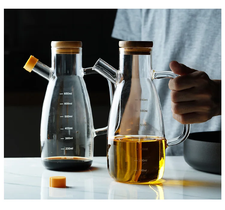 Японское стекло масло банка кухонные принадлежности большой соус cruet бутылка для уксуса Бытовая бутылка масла контейнер для крупы стеклянный контейнер
