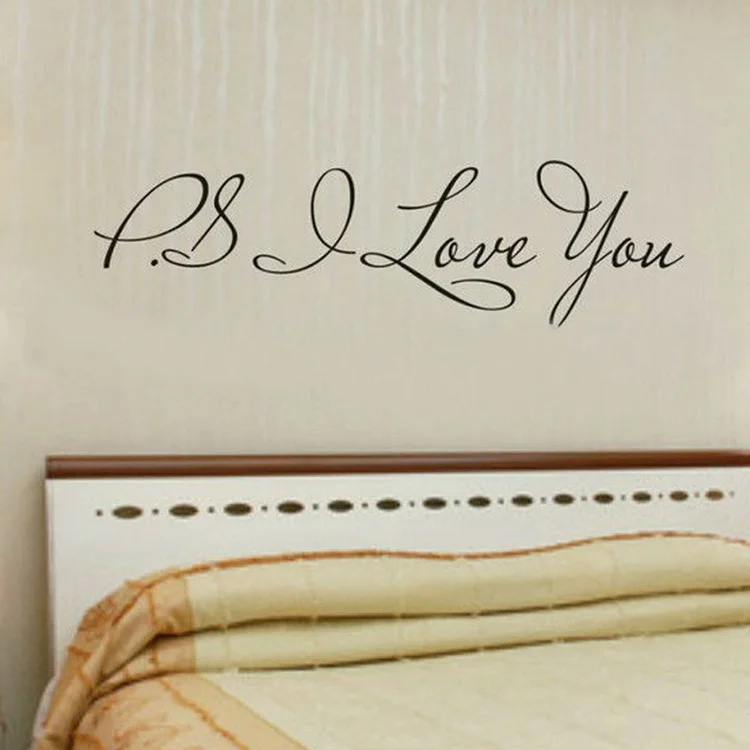 Настенная Наклейка PS I Love You 58*15 см украшение для дома известные и вдохновляющие