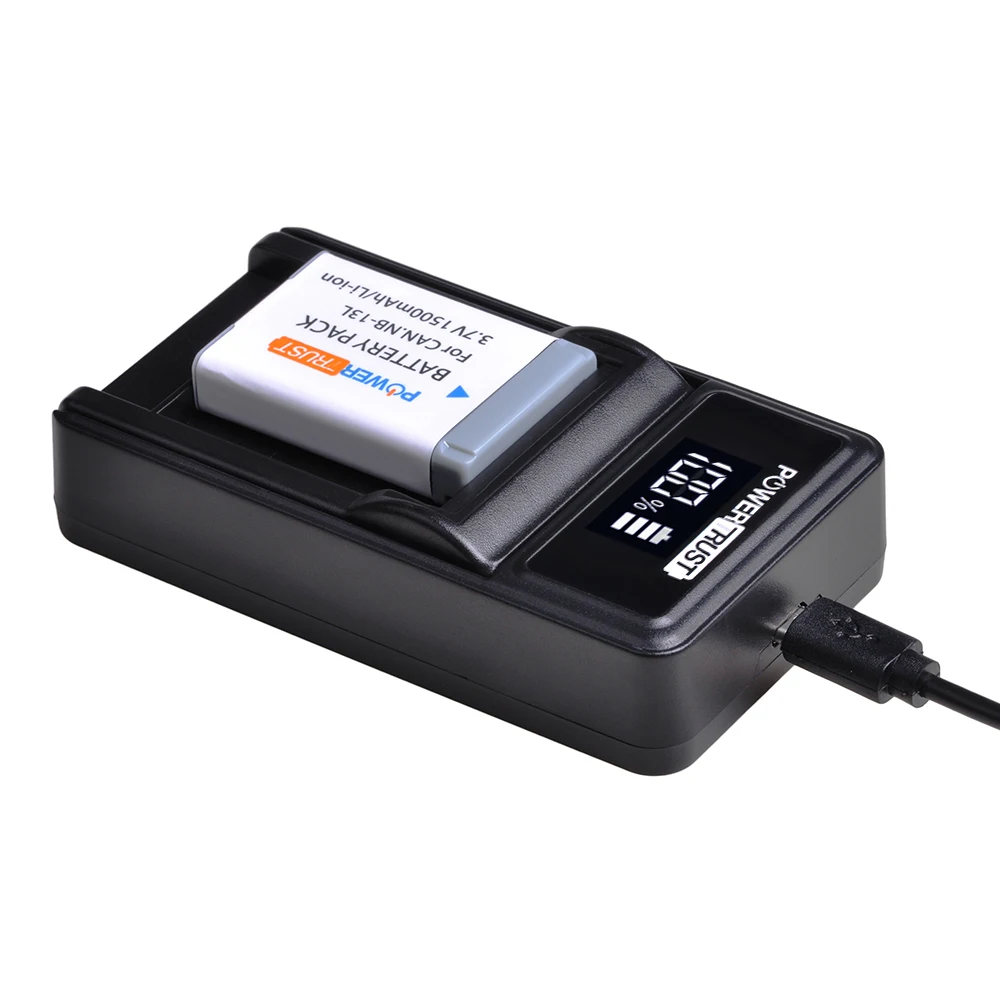 4Pc NB-13L NB 13L NB13L Battery akku+ New LED USB Charger for Canon PowerShot G5X G7X G9X G7 X Mark II G9 SX620 SX720 SX730 HS |