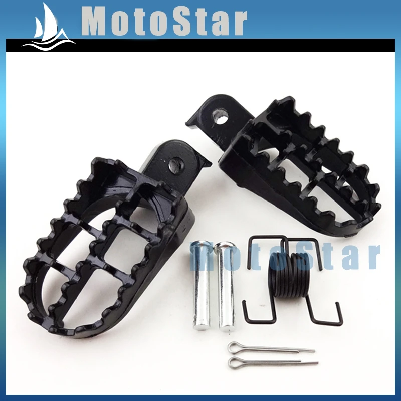Черные алюминиевые подставки для ног мотоцикла XR50R CRF 50 CRF70 CRF80 CRF100F | Автомобили и