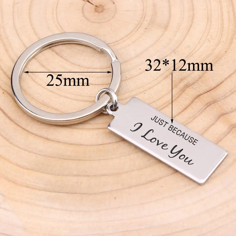 Просто потому что я люблю тебя пара брелоков ювелирные изделия для влюбленных
