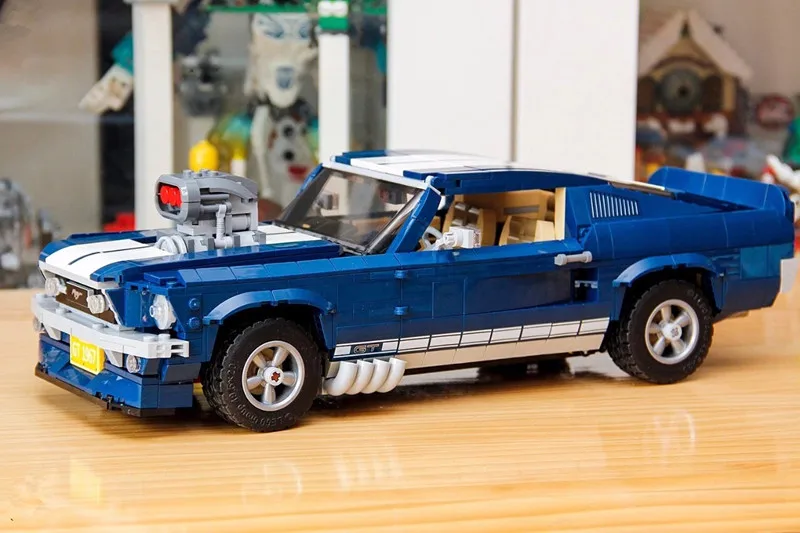 21047, 1684 шт., создатель, эксперт, Ford Mustang 1967, GT500, совместимые 10265, строительные блоки, кирпичи, игрушки в подарок
