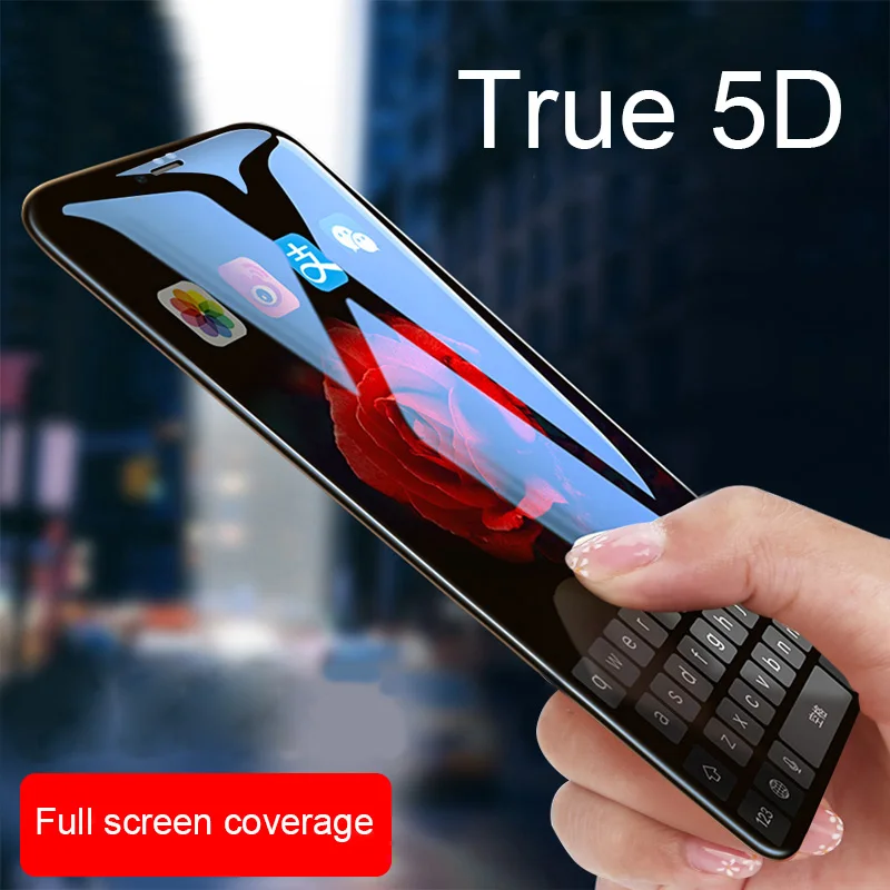 SIXEVE Новинка 5D закаленное стекло для iPhone X 10 XS MAX XR Защитная пленка экрана 6 s 7 8 Plus