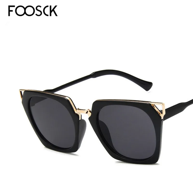 Солнцезащитные очки FOOSCK женские, винтажные, большие, квадратные, Роскошные, модные