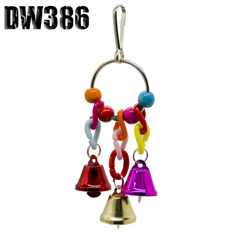 DW386 1 шт., подвесные украшения для укусов птиц, принадлежности для птиц, принадлежности для обучения, различные клетки для птиц, аксессуары для птиц, игрушки для жевания - Цвет: DW386