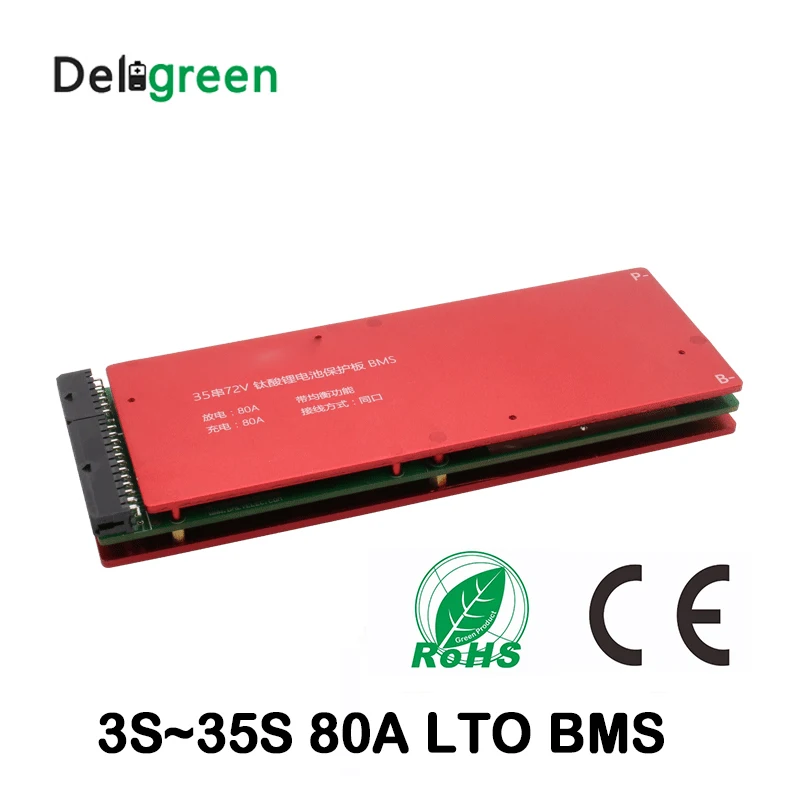 LTO 6S BMS 5S 10S 15S 20S 25S 30S 80A с функцией балансировки 2 3 в 4 В литиевый титанатный