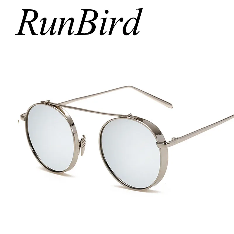 RunBird мужские солнцезащитные очки в стиле стимпанк Солнцезащитные для вождения