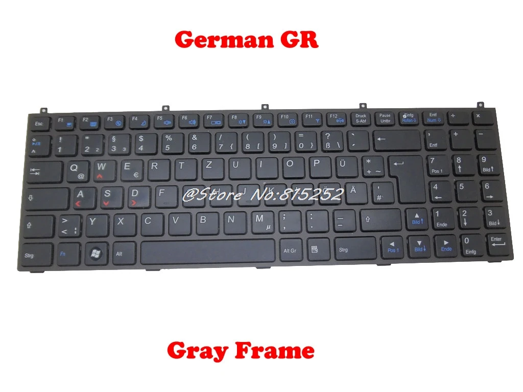 

Black Frame Keyboard For Gigabyte Q1500M Q1532M Q1532N Q1532P Q1542C Q1700C Q1732N Q1742F Q1742N German GR Japanese JP English