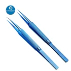 Точность Титан сплав Fly Line Пинцет для предотвращения оставления отпечатков пальцев для телефона Медный провод ремонт клип джемпер линии 0,02 мм