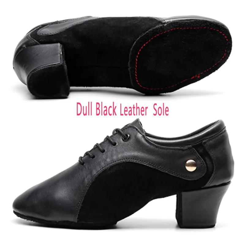 Black C Leather Sole Танцевальные туфли Sun Lisa/ г. Женские кроссовки из натуральной кожи для дома и улицы, на массивном каблуке, Бальные, джаз, современные туфли для латинских танцев - Цвет: Black C Leather Sole