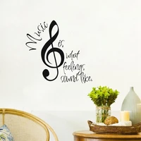 amazon hot selling music is what feelings sound like quote vinyl wall decal sti