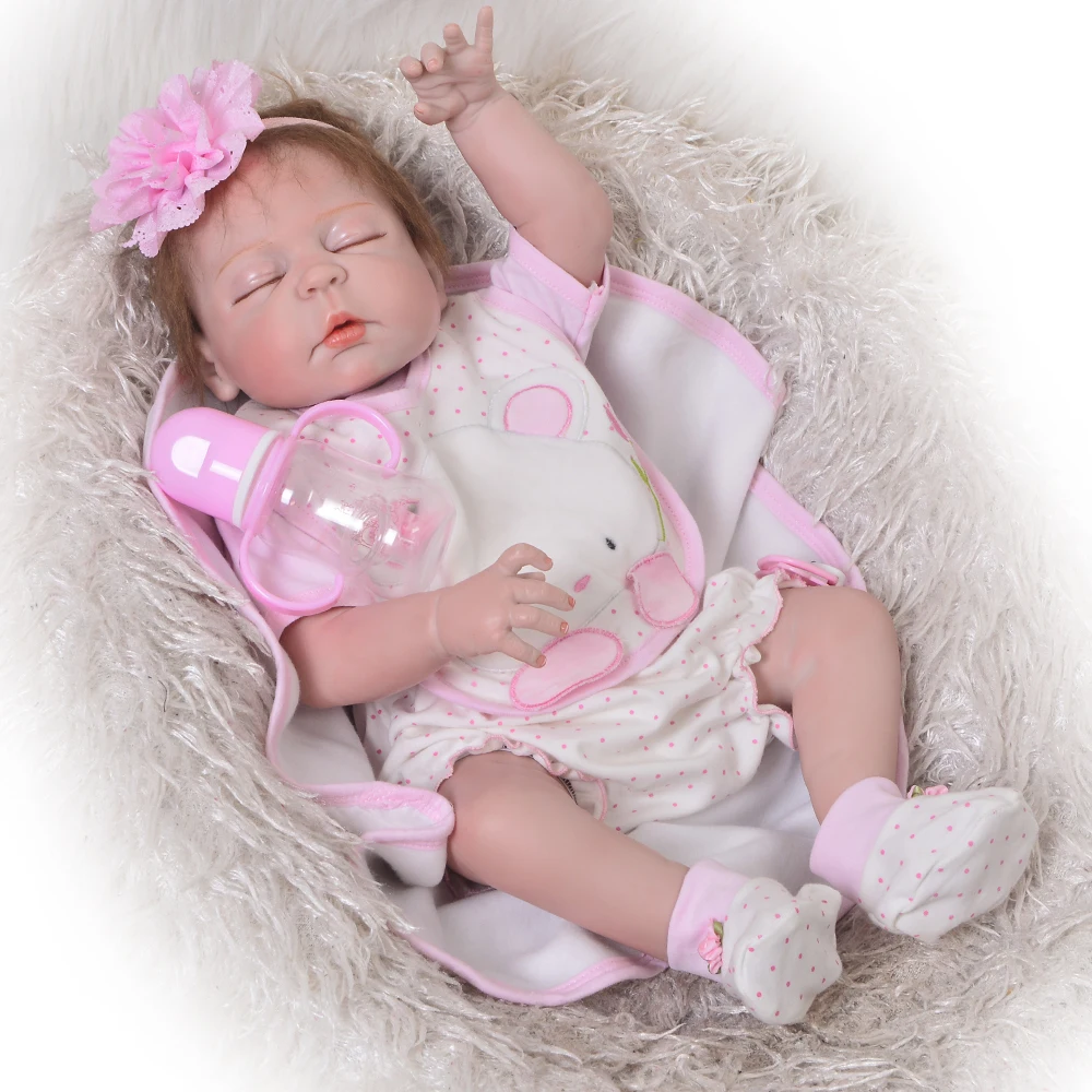 NPK 23 &quotвсего тела силикона Reborn Baby принцесса кукла игрушка купаться играть дома