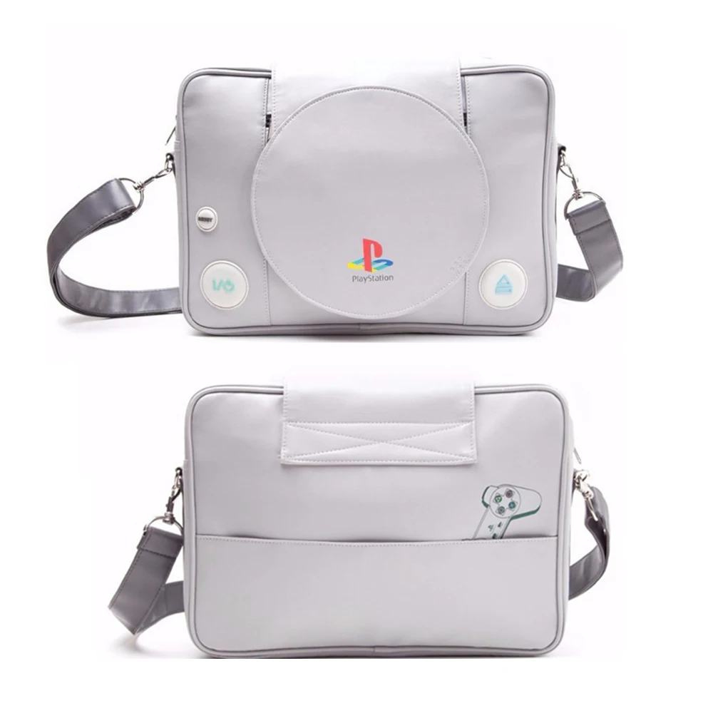 Sony Playstation One консоль двустворчатый кошелек серый тонкий с зажимом из