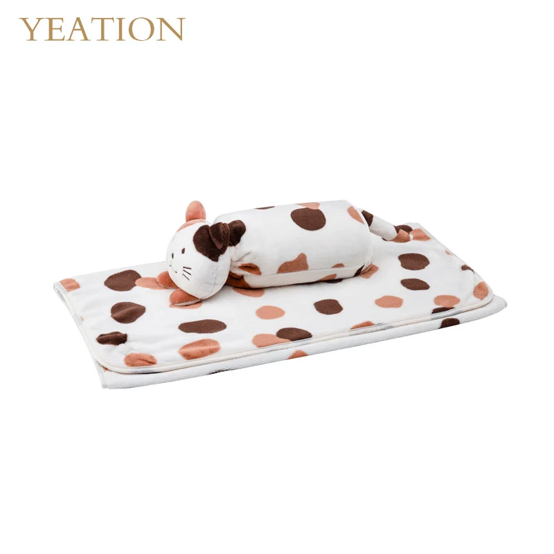 YEATION Cute Cartoon With Blanket Multifunction Waist Cushion Lumbar Support Pillow Sweet Gift |