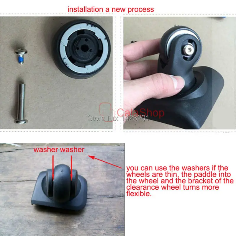 2 шт./лот 1 пара чемодан на колесиках для путешествий износостойкие колеса замена