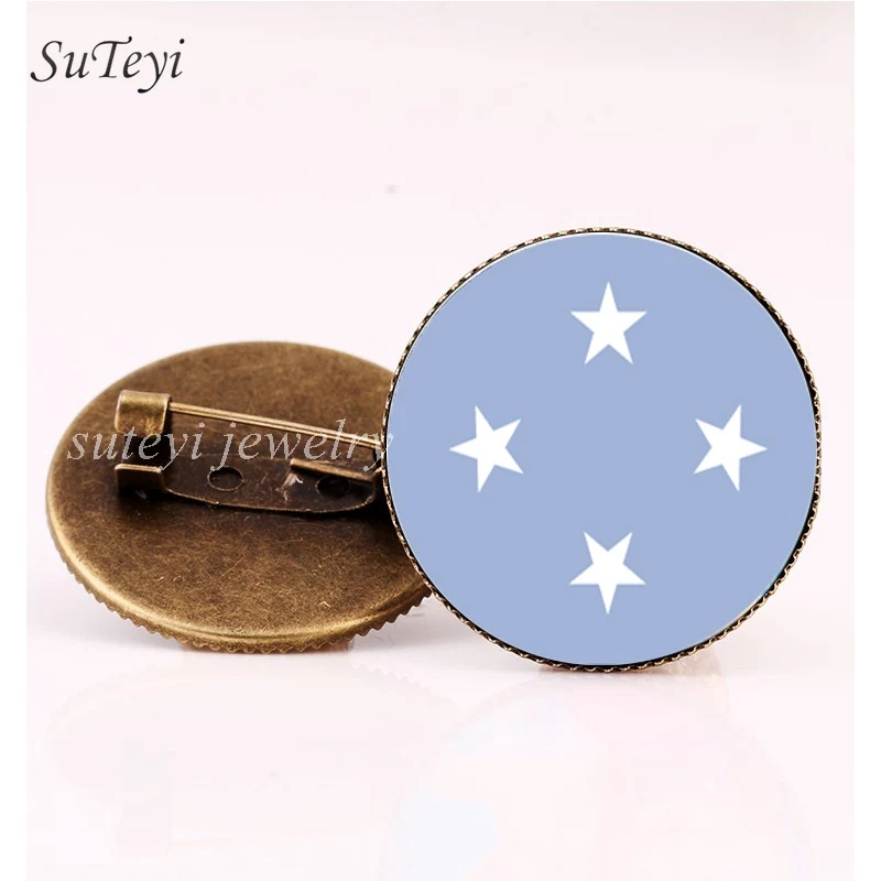 SUTEYI Маршалловы Острова/Перу флага значок на булавке брошь Федеративные