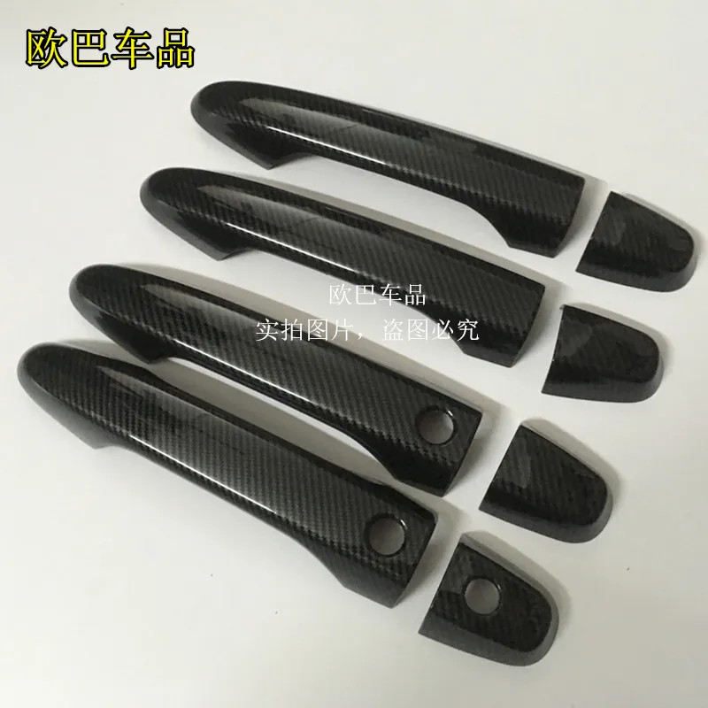 NEW CARBON FIBRE LOOK ABS DOOR HANDLE COVER TRIM FOR 2012 2013 2014 2015 HONDA CIVIC CRV CAR STYLING ACCESSORIES | Автомобили и