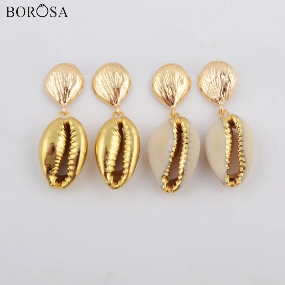 

Оптовая продажа от BOROSA, 5 пар, полная золотистая/Золотистая Гальваническая искусственная кожа, Женские Ювелирные изделия, фабричное произво...