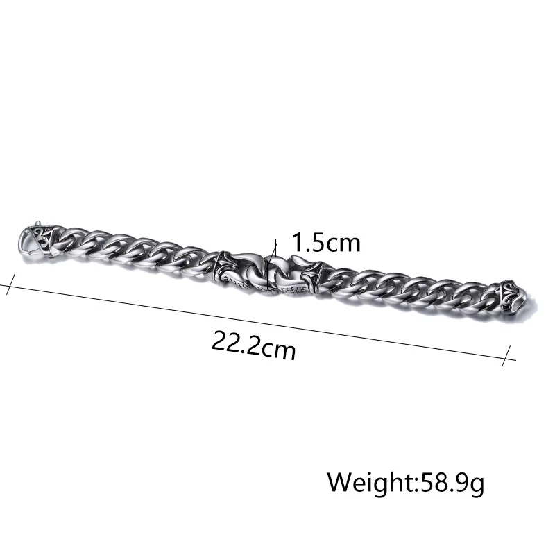 Мужской браслет KLDY из нержавеющей стали с цепочкой | Украшения и аксессуары