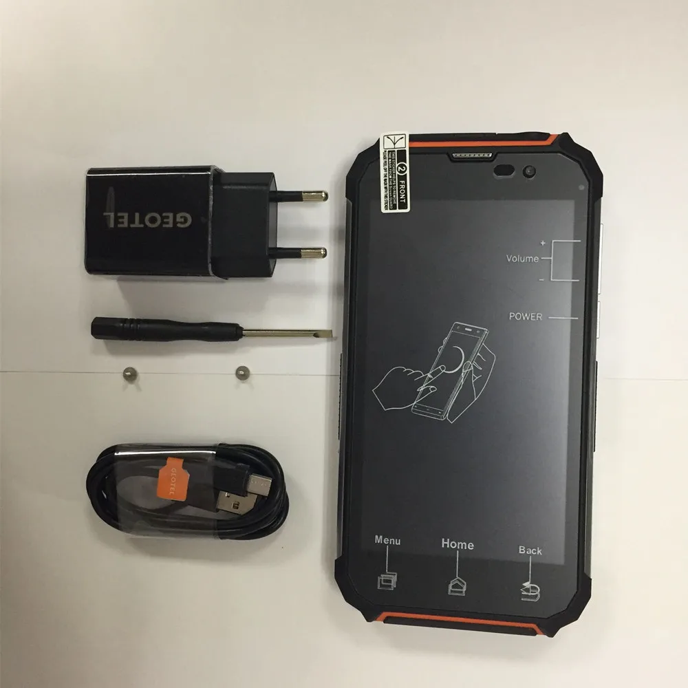 

Original Geotel G1 Smartphone 3G WCDMA MTK6580A QUAD CORE 2GB RAM+16GB ROM Android 7.0 Power bank 5.0" 8MP 7500mAh Mobile Phone