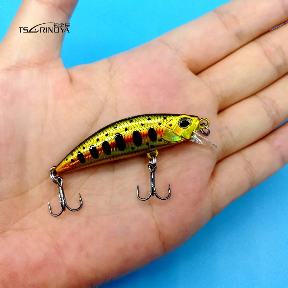 

TSURINOYA 6PCS/LOT dw63 NEW Mini Minnow Lure Micro Bait 5g/50mm 14colors Variable Sinking Artificial Bait Fishing Lure