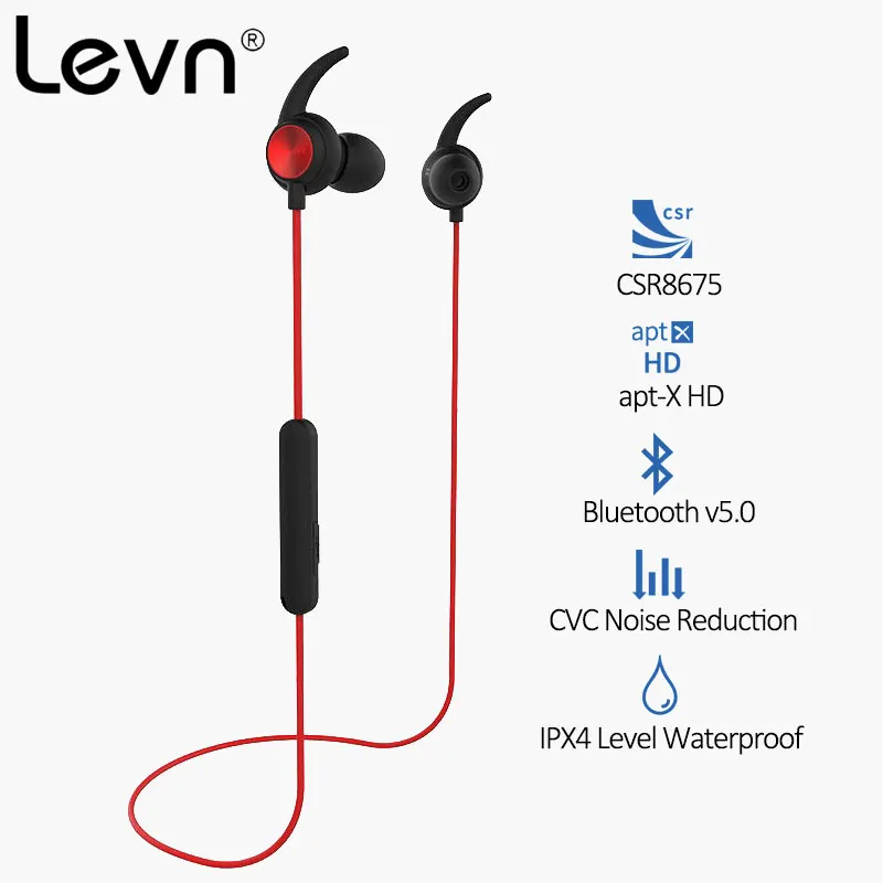 Levn Aptx HD CSR8675 Bluetooth наушники 5,0 aptx ll водонепроницаемые беспроводные наушники Bluetooth с защитой от пота беспроводные наушники для Honor