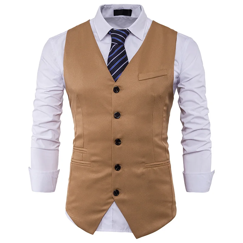 Мужской костюм жилет 2017 Slim Fit для мужчин Бизнес Свадебные S торжественное платье