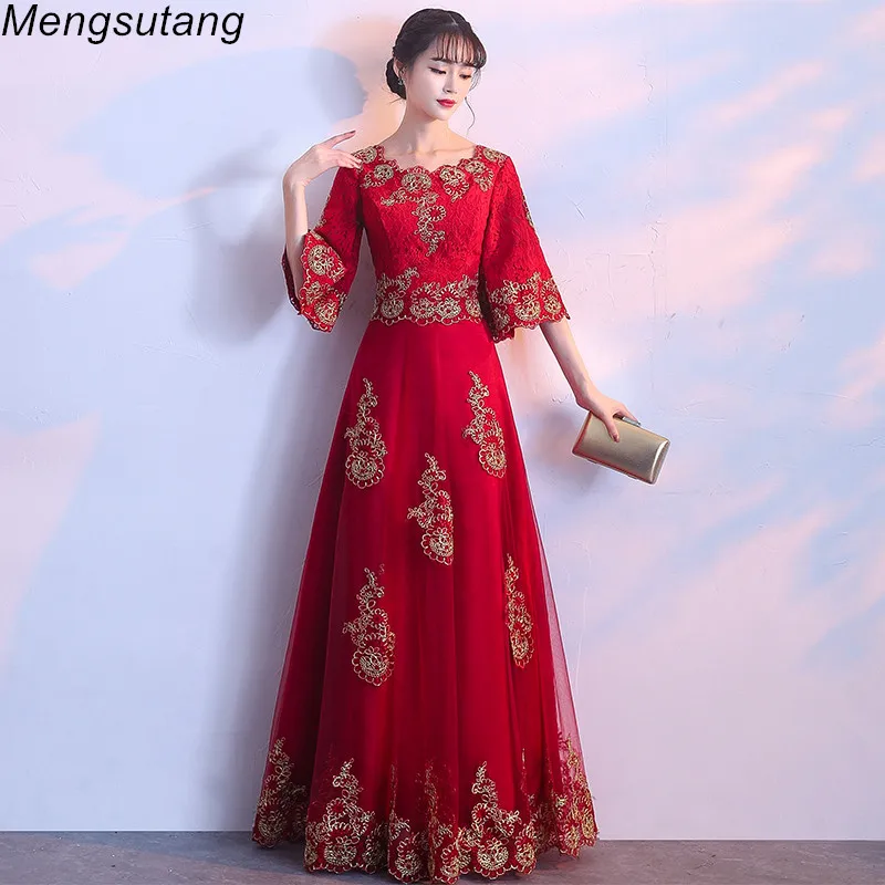 Женское вечернее платье на шнуровке с винтажной вышивкой | Свадьбы и торжества