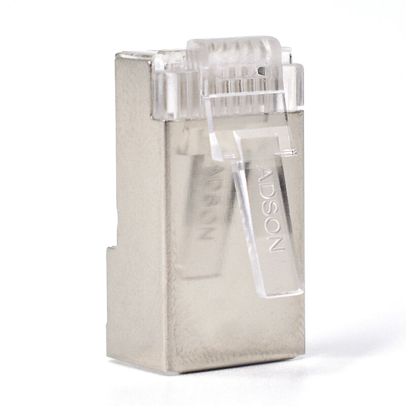 100 шт. разъем rj45 cat5e rj 45 кабеля ethernet Экранированный 8P8C 8pin экранированный Модульный