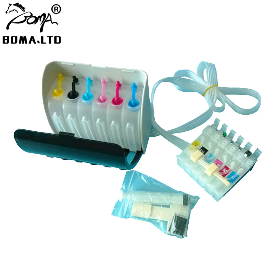 BOMA. LTD IC50 СНПЧ Непрерывная Подача чернил Системы для Epson A820 A920 A840 A940 D870 G4500 G850 G860 T960