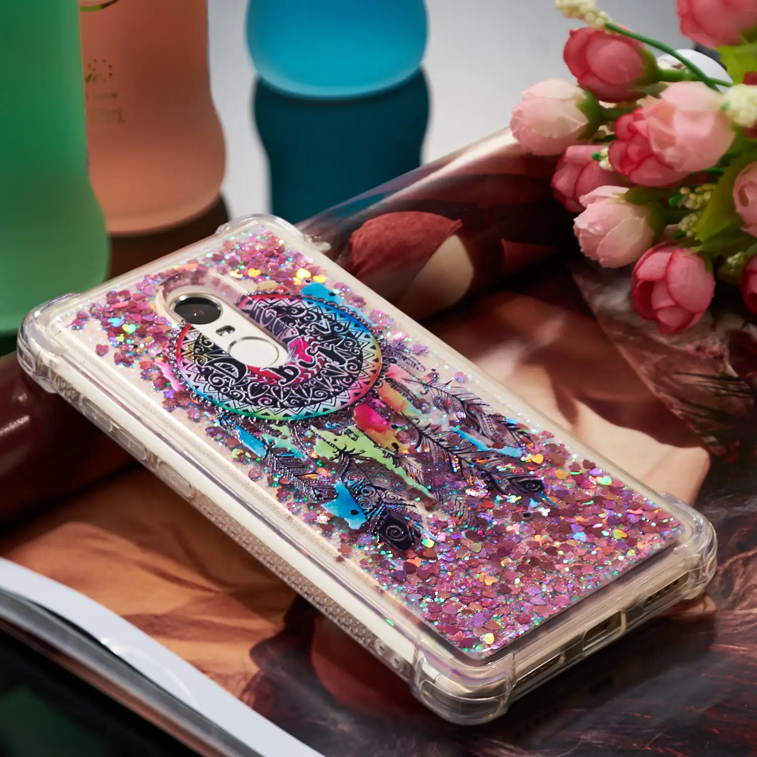 Чехол-бампер Xiaomi Redmi Note 4 4X Dyna mi c жидкий зыбучий песок чехол Xao mi Red mi Note4 Xio mi Red mi Note4X 4 X Силиконовый чехол из ТПУ