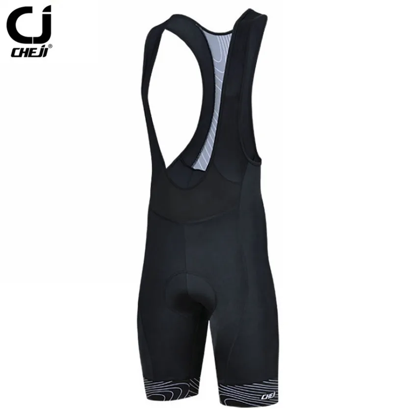 

2019 CHEJI Men Summer Cycling Bib Shorts 3D GEL Padded MTB Pro Team Breathable Bicycle Shorts Black Bike Bib Pad Shorts S-3XL