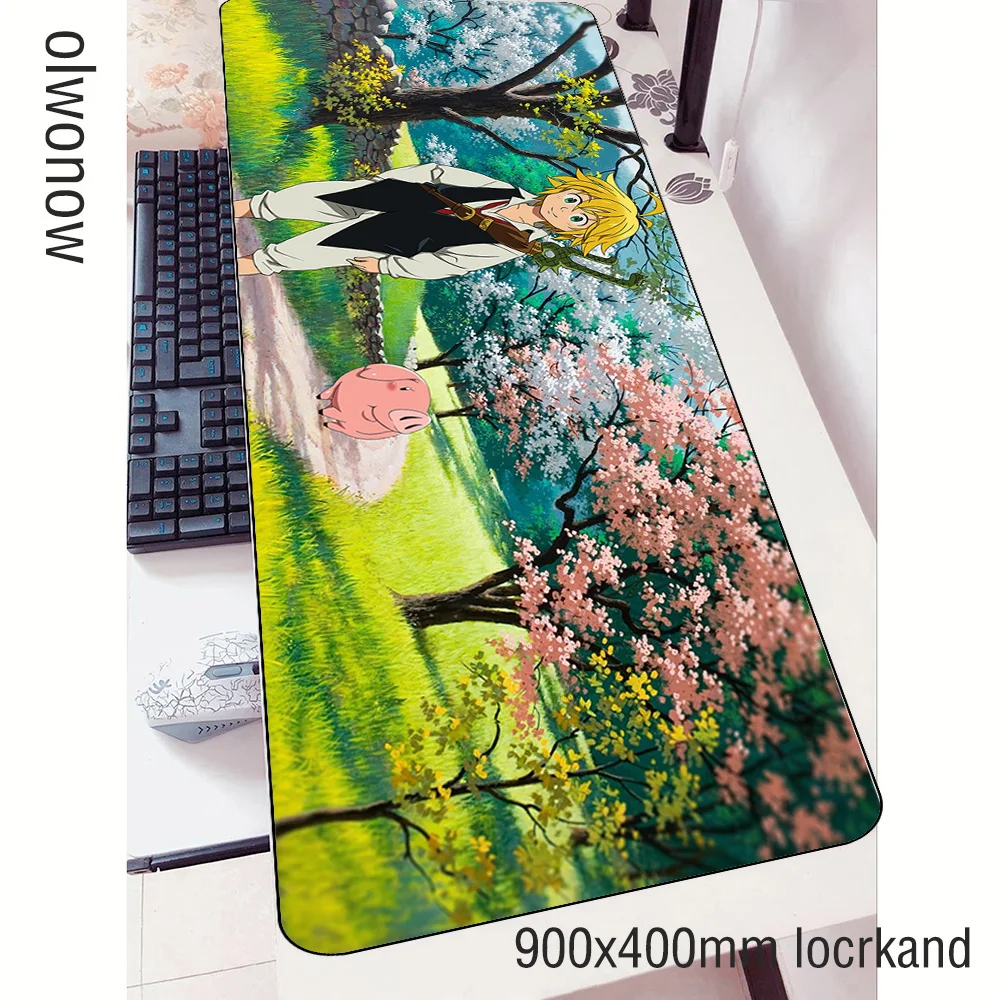 Коврик для мыши nanatsu no taizai 900x400x3 мм игровой коврик на заказ компьютерный стол