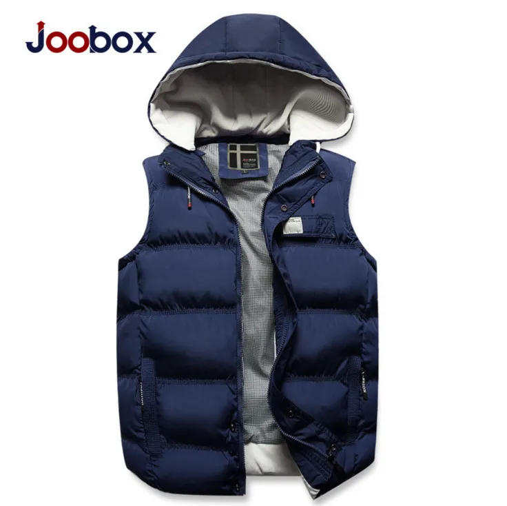 JOOBOX мужская куртка без рукавов жилет Осень Зима полиэстер Материал Повседневный