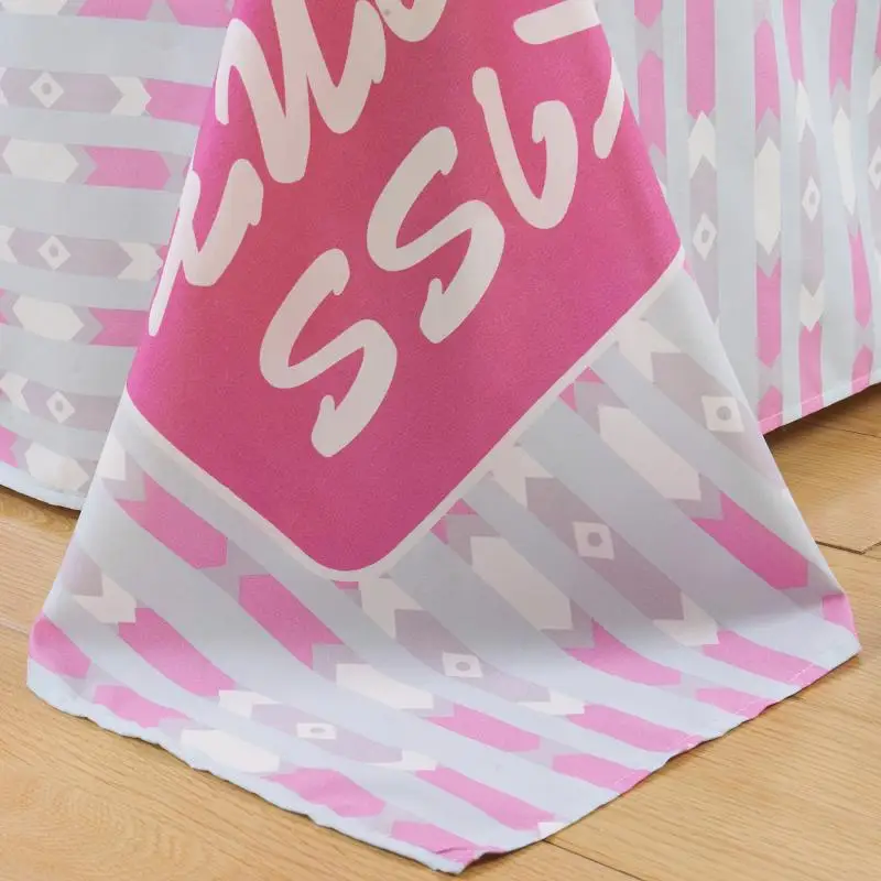 Розовый Цвет Устилать Набор Королева Размер Поцелуй Обезьяна Милый Тигр Дизайн