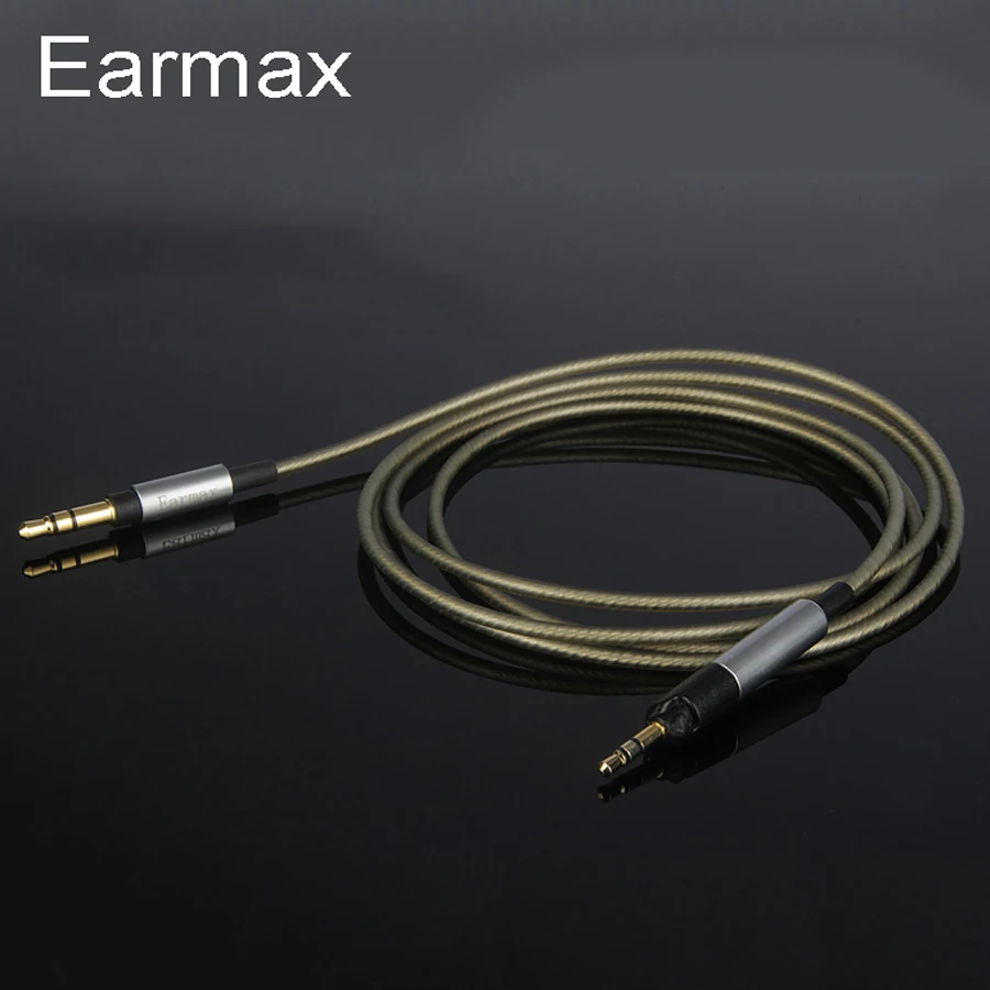 Кабель для наушников Earmax Sennheiser HD598 HD558 HD518 HD595 кабель гарнитуры с серебряным