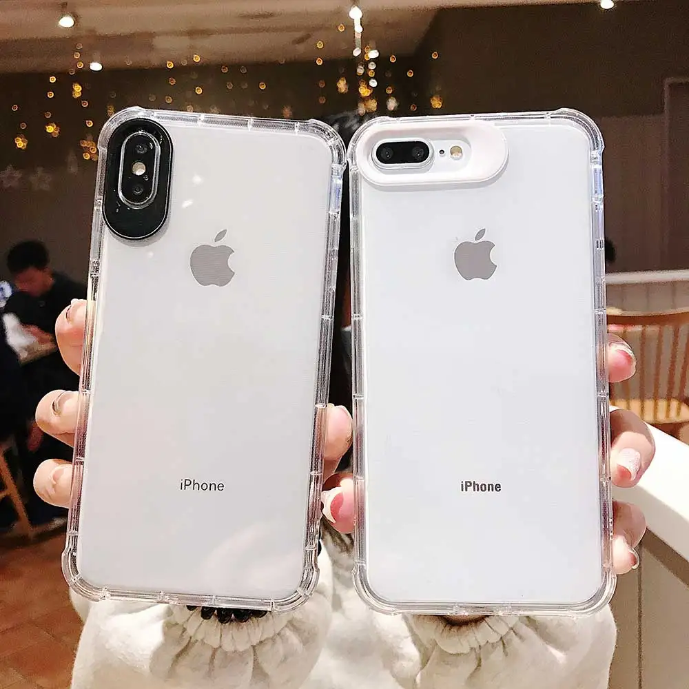 Прозрачный чехол Boucho из ТПУ для iphone XS MAX XR X 6 6s 7 8 plus защитный объектива мягкие