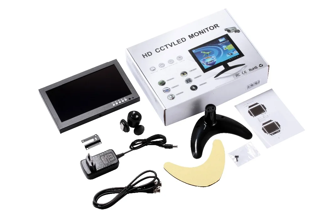 Yalxg 8 дюймов TFT светодиодный 1280x720 HD ips монитор тестер с BNC/HDMI/VGA/AV для ПК/CCTV камеры безопасности/Промышленный дисплей