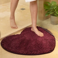 506060707080 heart non slip bath mat chenille absorbent bathroom door mat kitchen carpet floor mat toilet rug home decor