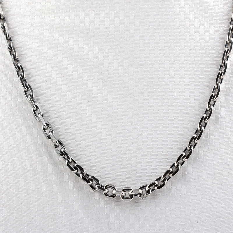 Женское и мужское ожерелье из серебра 100% пробы с крестом|necklace silver necklace|authentic