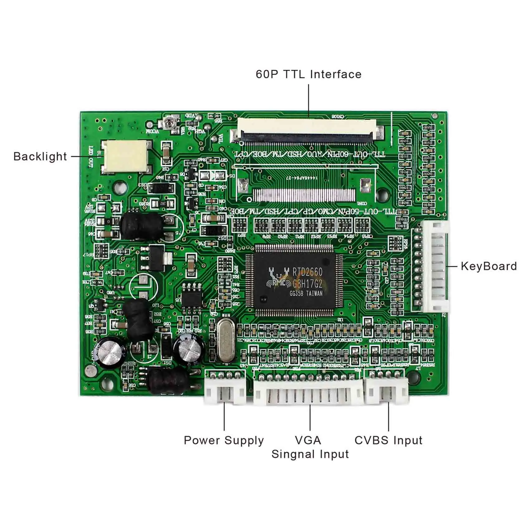 6 2 дюймовый HSD062IDW1 800x480 ЖК дисплей + VGA 2AV обратная плата драйвера|Запасные части| |
